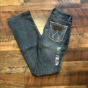 Wrangler Women's Dark Blue Boot Cut Jeans